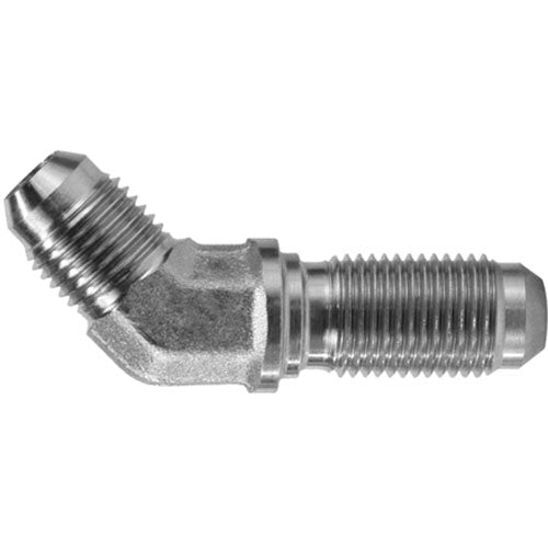 Bulkhead Union 45-Deg Elbow, 5/8-in Male JIC x 5/8-in Male JIC, Steel