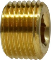 1/8" BRASS COUNTERSUNK HEX PLUG - Fittings N' Valves