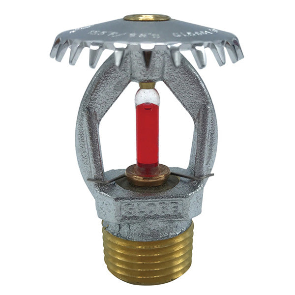 1/2" Fire Sprinkler Head - Upright - Chrome-Plated