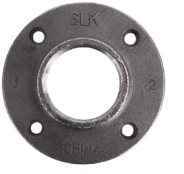 2" Black Floor Flange - Box of 12