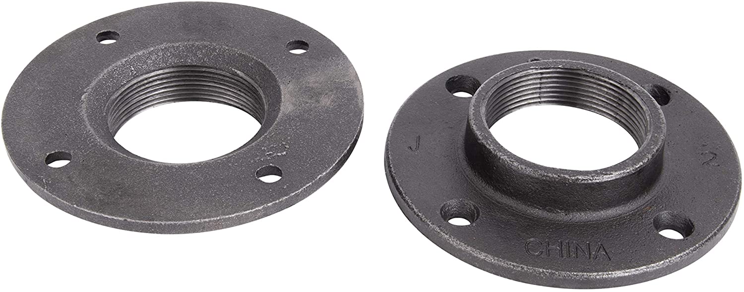 2" Black Floor Flange - Box of 12