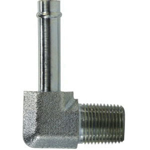 90-deg Insert Elbow, 5/8-in Beaded Stem x 3/4-in Male NPTF, Steel