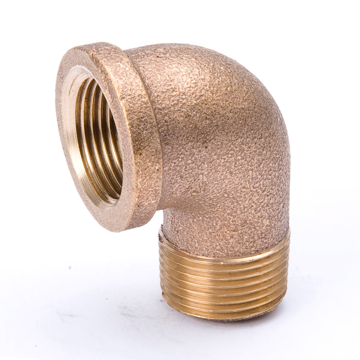 3/8-in FIP x MIP Red Brass 90° Street Elbow - Fittings N' Valves