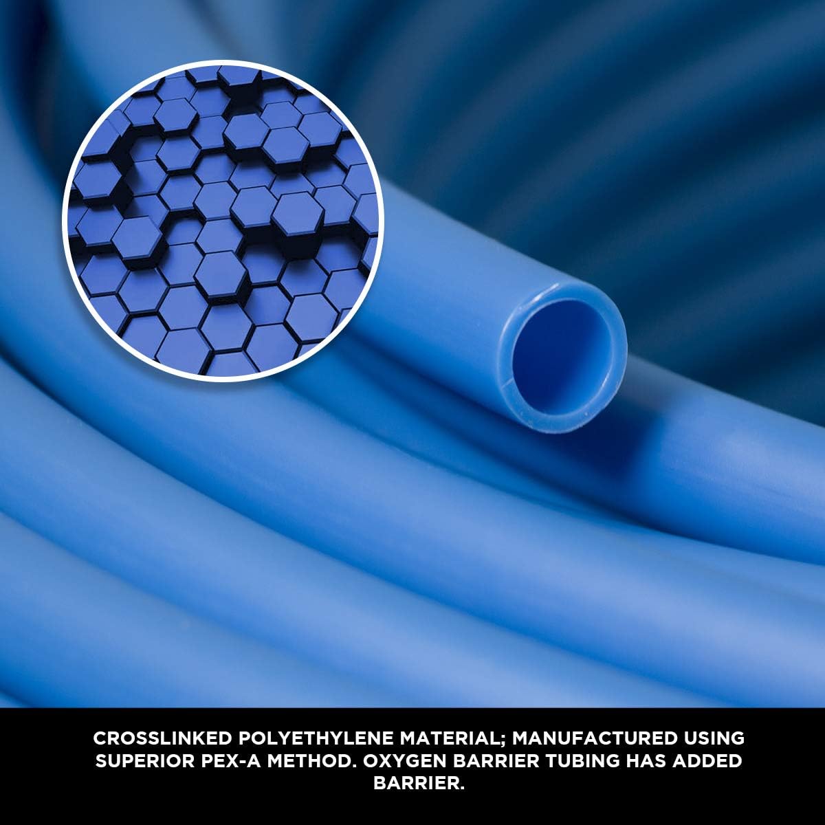 1/2" x 100' Pex-A Potable Water - 100' Coil - Blue - Fittings N' Valves