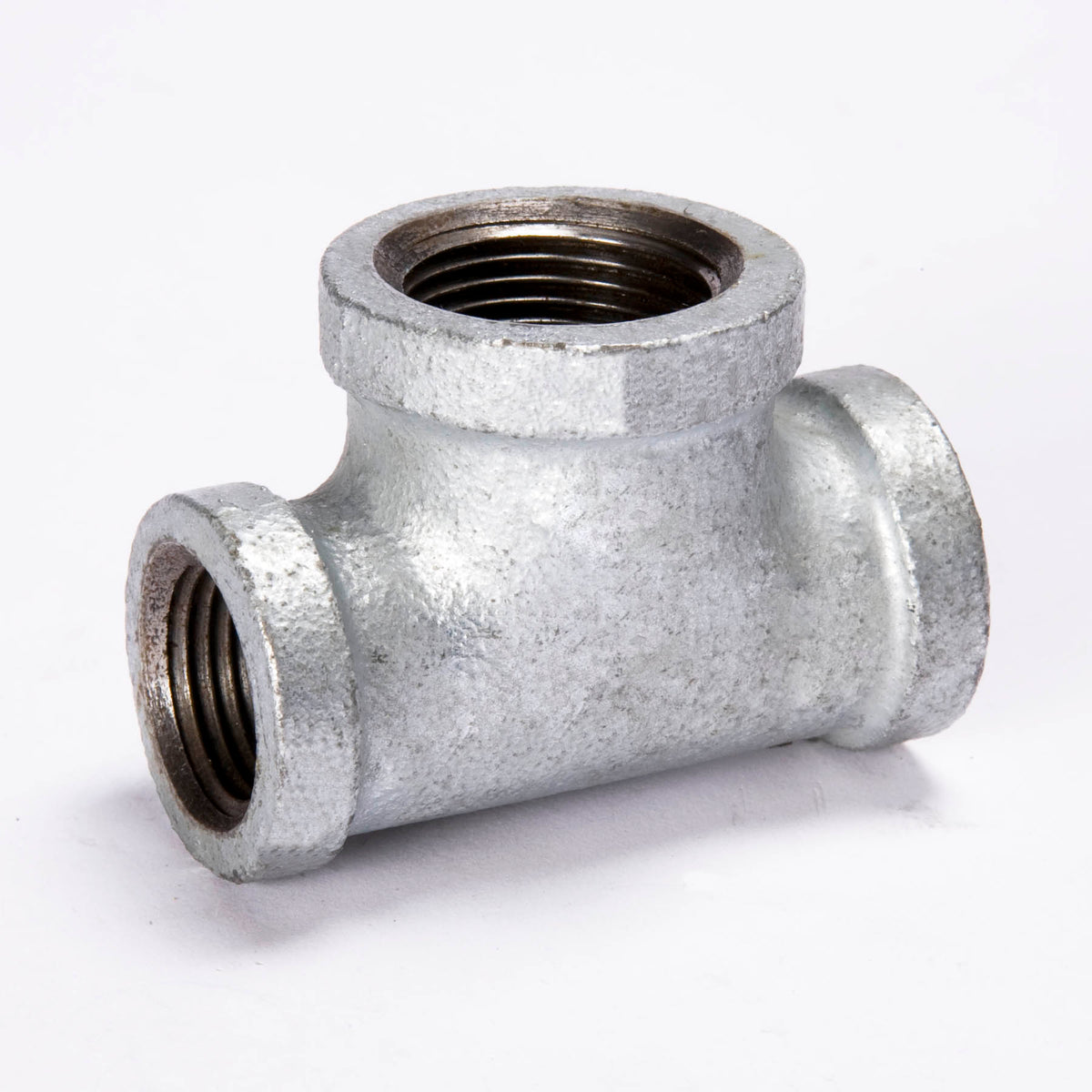 1/2-in x 1/4-in FIP Galvanized Bullhead Tee - Bulk - Fittings N' Valves