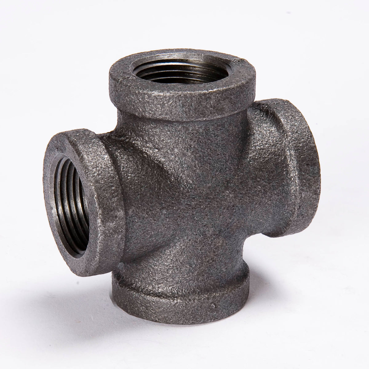3-in FIP Black Iron Cross - Bulk - Fittings N' Valves
