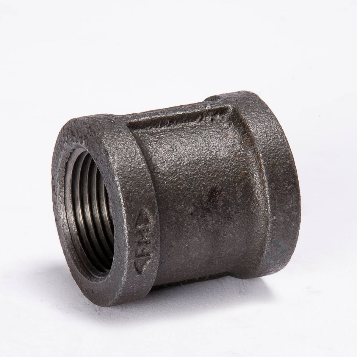 6-in FIP Black Iron Coupling - Bulk - Fittings N' Valves
