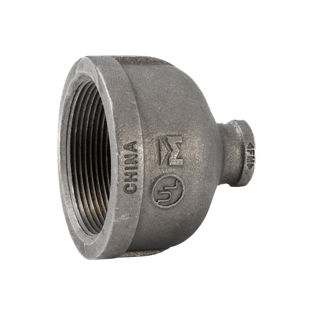 3-in x 3/4-in FIP Black Iron Reducing Coupling - Bulk - Fittings N' Valves