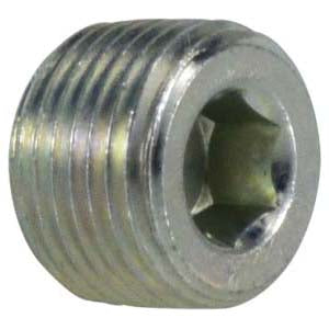 Hollow Hex Pipe Plug, 2-in Male NPTF, Steel