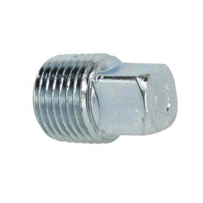 Square Head Plug, 2 in MPT, Steel