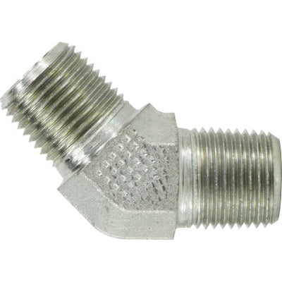 45 deg Elbow, 3/4 in Male Pipe x 3/4 in Male Pipe, Steel