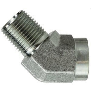 45-deg Street Pipe Elbow, 1/4-in Male NPTF x 1/4-in Female NPTF, Steel