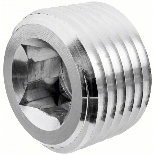 Steel Internal Square Thread Socket Pipe Plug Fitting (1/4" & 1/2" NPT Male Available)