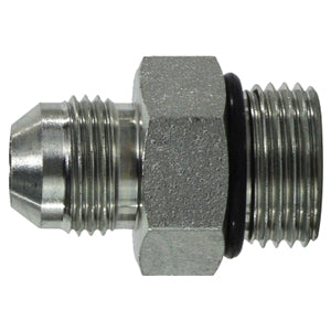 Adapter, 1-1/2-in Male JIC x 1-in Male O-Ring Boss, Steel