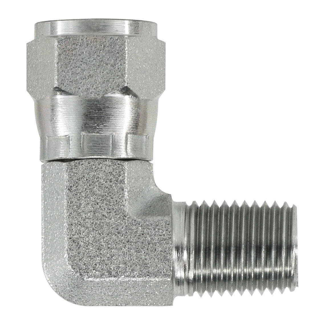 90-deg Swivel Elbow, 3/4-in Female JIC Swivel x 3/4-in Male NPTF, Steel