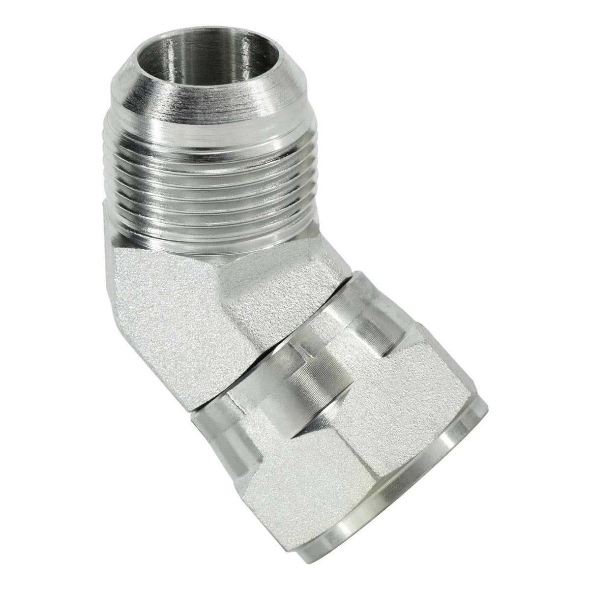 45-deg Swivel Elbow, 5/16-in Male JIC x 5/16-in Female JIC Swivel, Steel