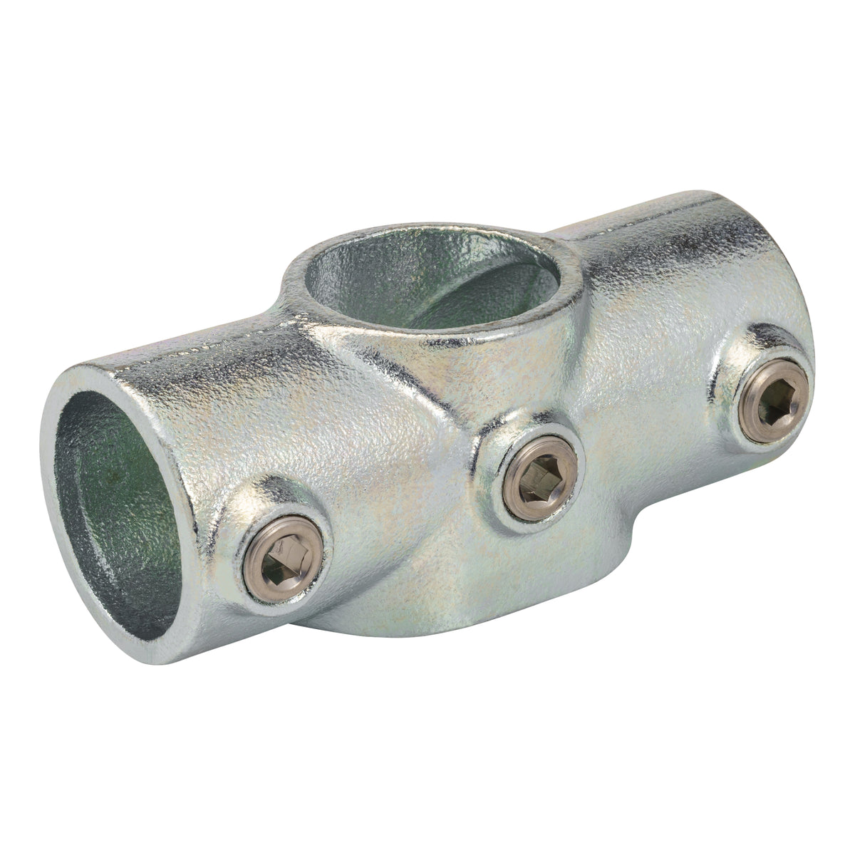 Galvanized 1-1/4-in 0°-11° Two Socket Cross fits Pipe O.D. 1.66-in - Fittings N' Valves