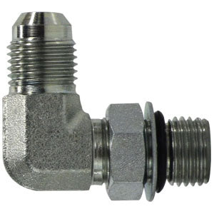 90-deg Elbow, 3/4-in Male JIC x 3/4-in Male Adjustable ORB, Steel