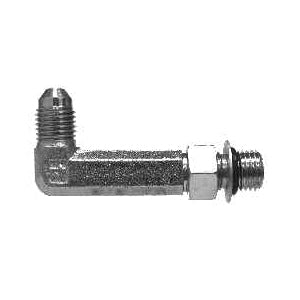 Extra Extra Long 90-deg Elbow, 1/4-in Male JIC x 1/4-in Male Adjustable O-Ring Boss