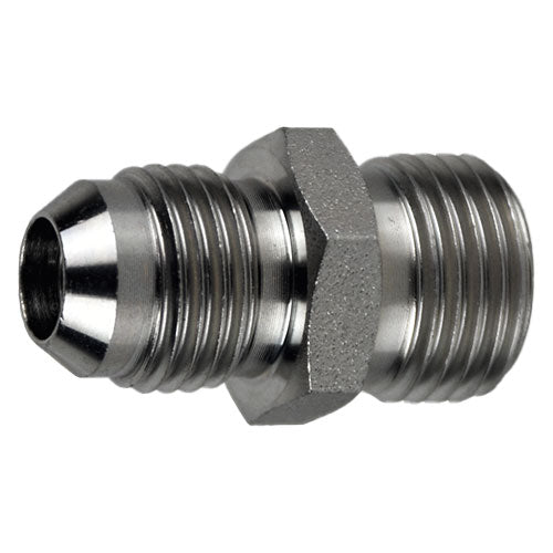 Straight Adapter, 3/8-in Male JIC x L10 Male Metric, Steel