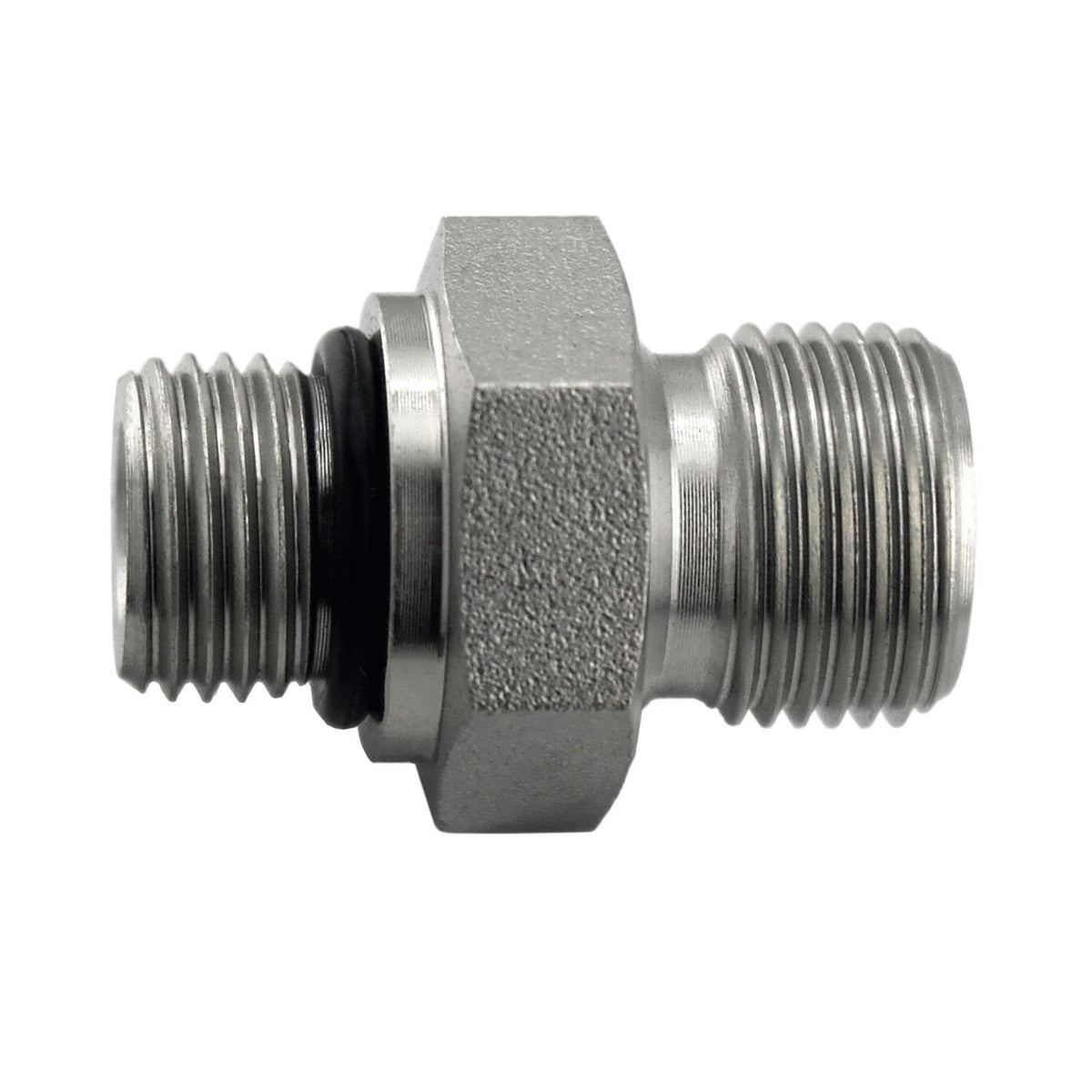 Adapter, 3/8-in Male O-Ring Boss x 1/4-in Male BSPP, Steel