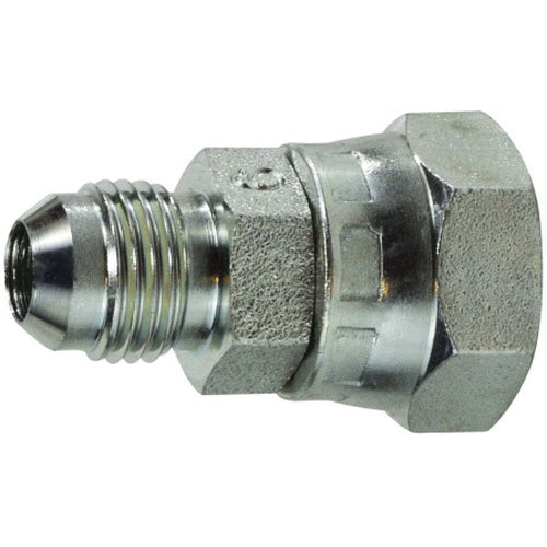 Adapter, 1/2 in MJIC x 1/2 in Female BSPP Swivel, Steel