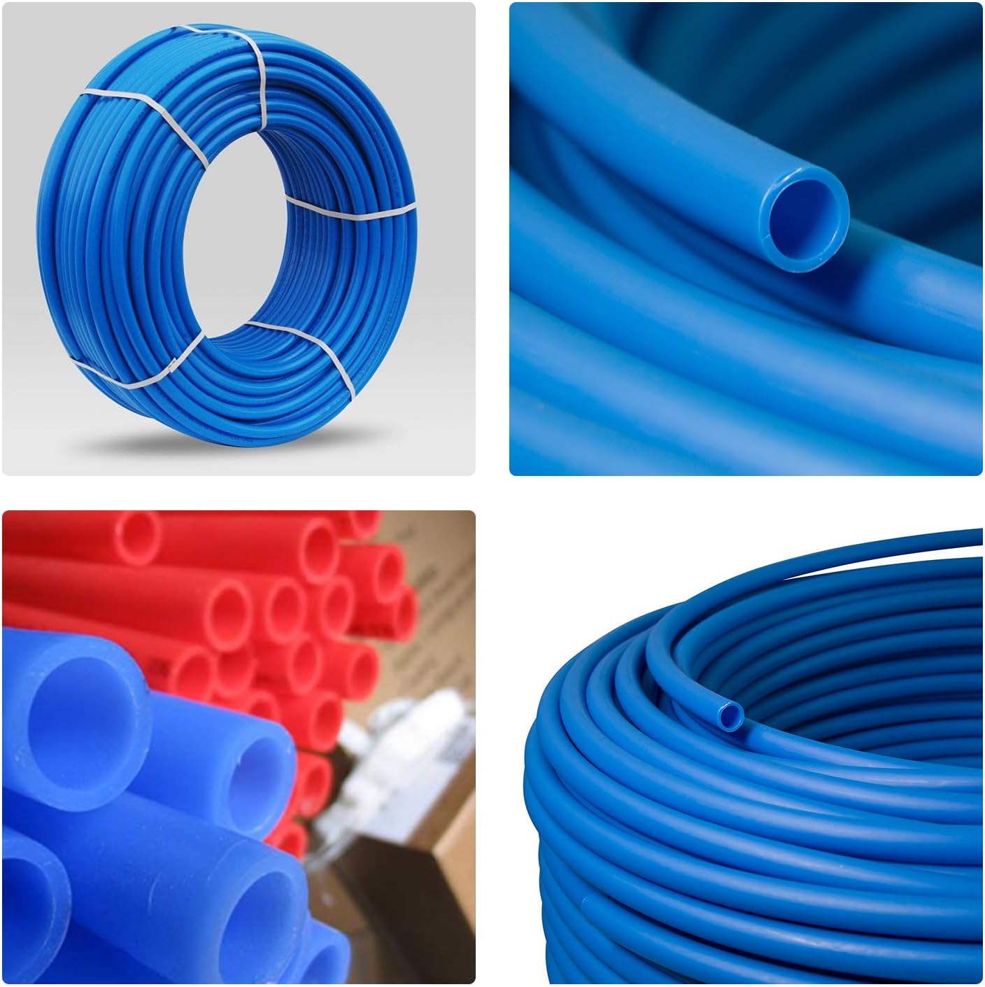 1" x 100' Pex-A Potable Water - 100' Coil - Blue - Fittings N' Valves
