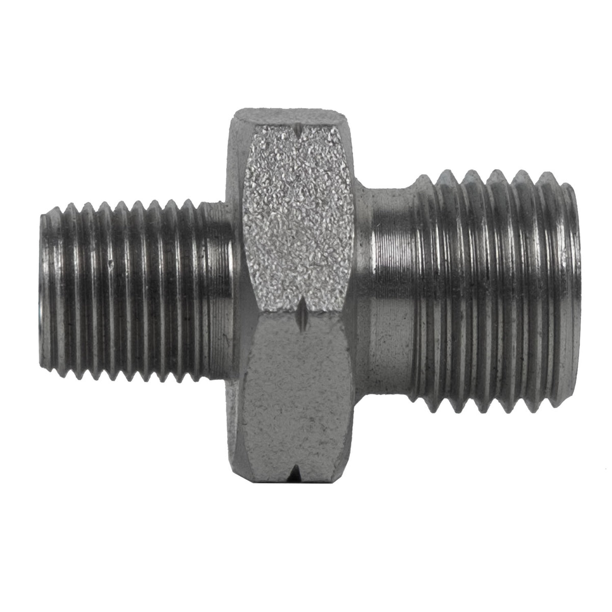 Adapter, 1/4-in Male BSPP x 1/2-in Male BSPT, Steel