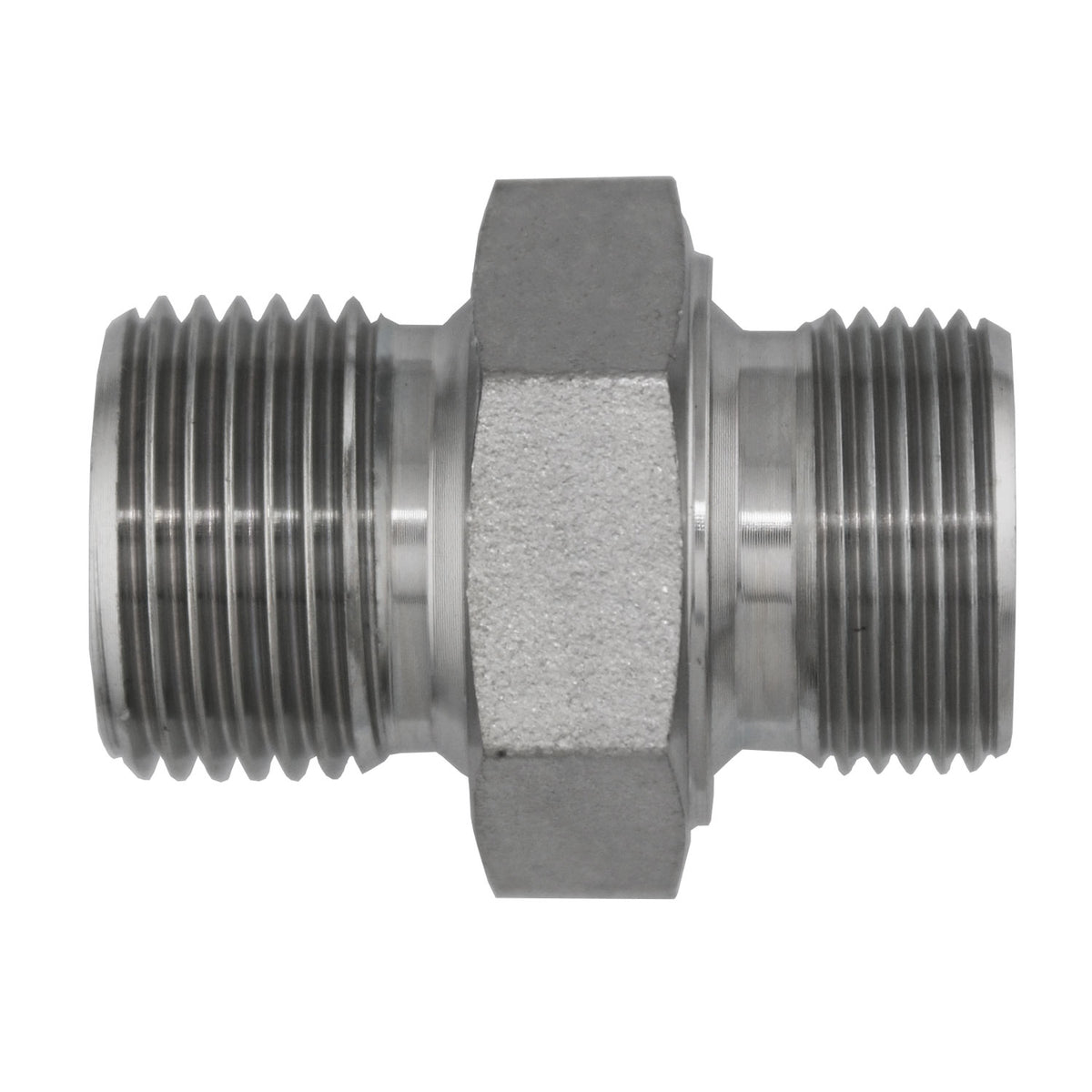 Adapter, 3/4-in Male BSPP x M30 Male Metric, Steel