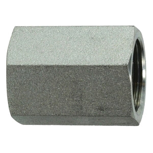 Coupling, 1-in Female BSPP x 1-in Female BSPP, Steel
