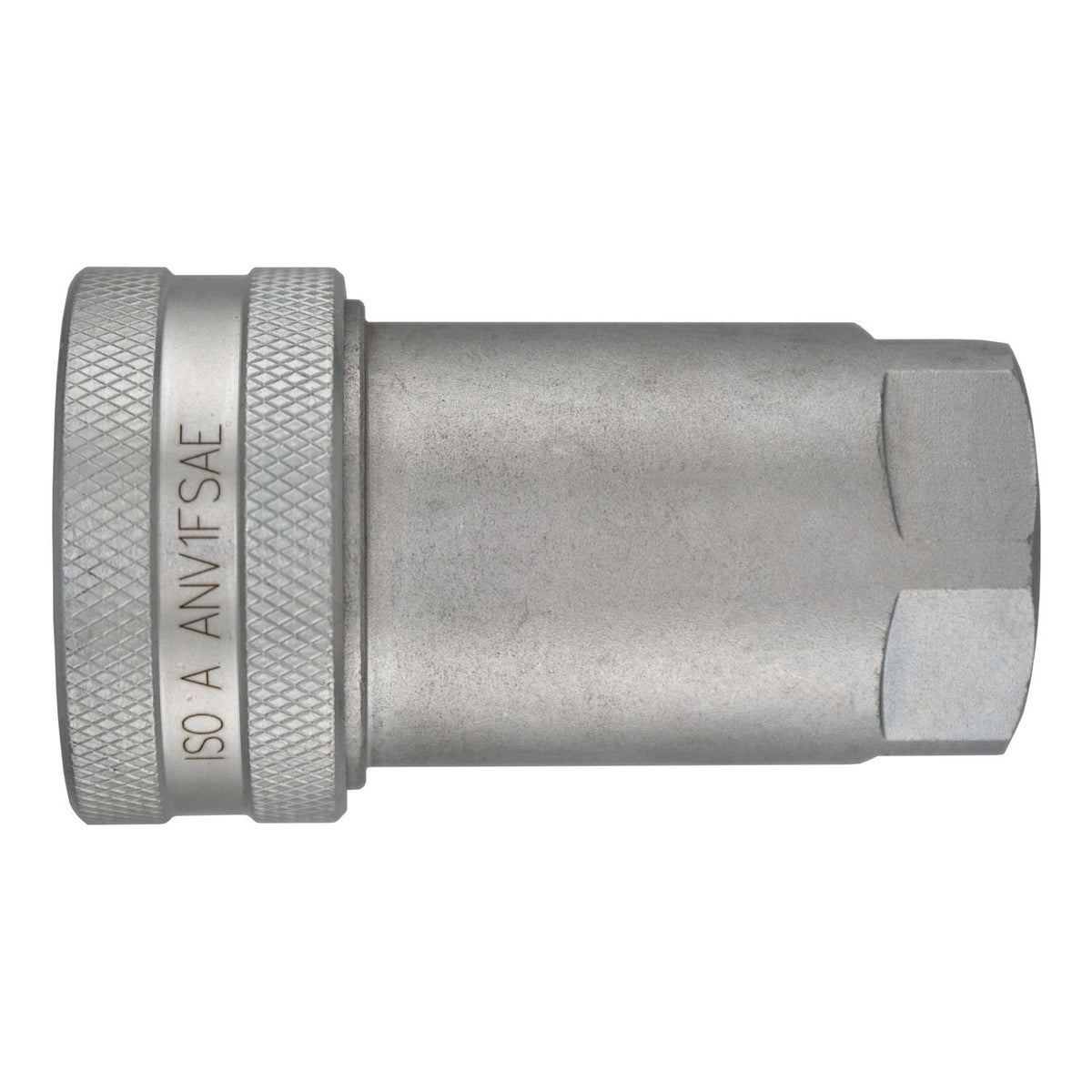 ISO-A Interchange Quick Disconnect Female SAE O-Ring Coupler, 1/2-in Body x 1/2-in Female O-Ring Boss, Steel