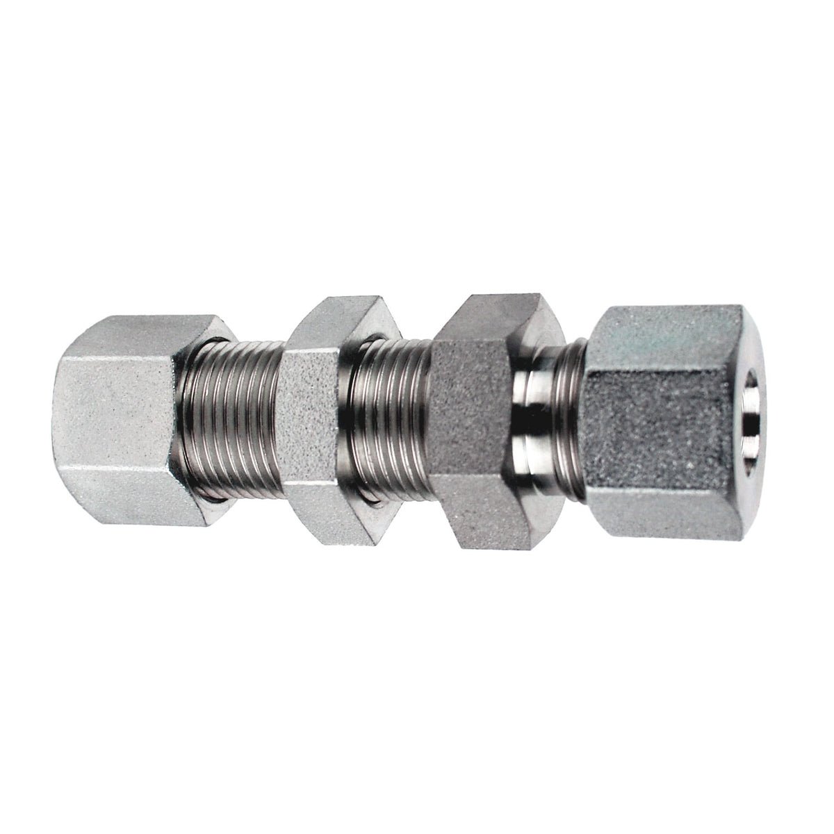 Bulkhead Union, S06 Metric Bite Type x S06 Metric Bite Type, Steel