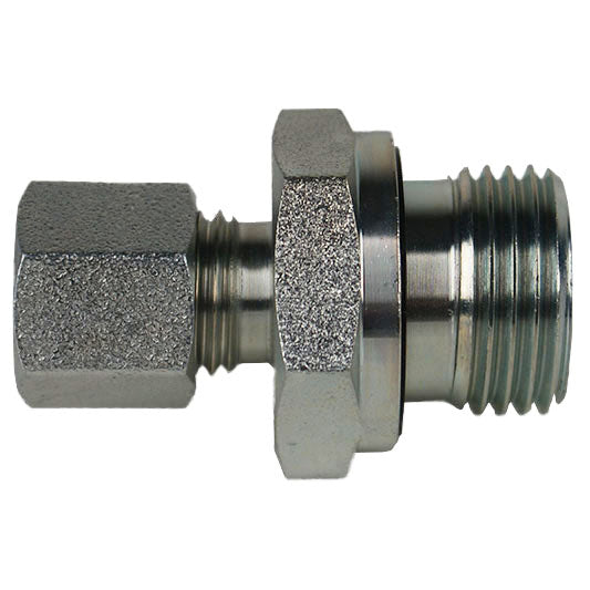 Male BSPP DIN Adapter, S10 Metric Bite Type x 1/8-in Male BSPP, Steel