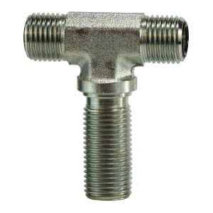 Bulkhead Union Branch Tee, 1/2-in Male O-Ring Face Seal x 1/2-in Male O-Ring Face Seal