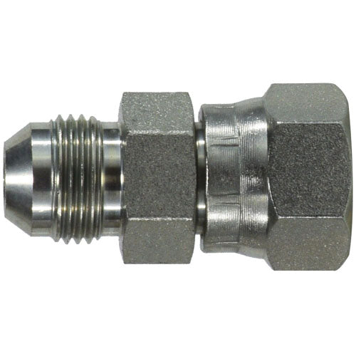 Swivel Adapter, 5/8 in Male JIC 37 deg Flared x 5/8 in Female ORFS, Steel