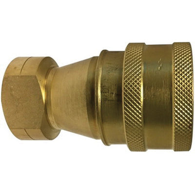 ISO-B Interchange Quick Disconnect Female Pipe Coupler, 1/4-in Body x 1/4-in Female NPT, Brass