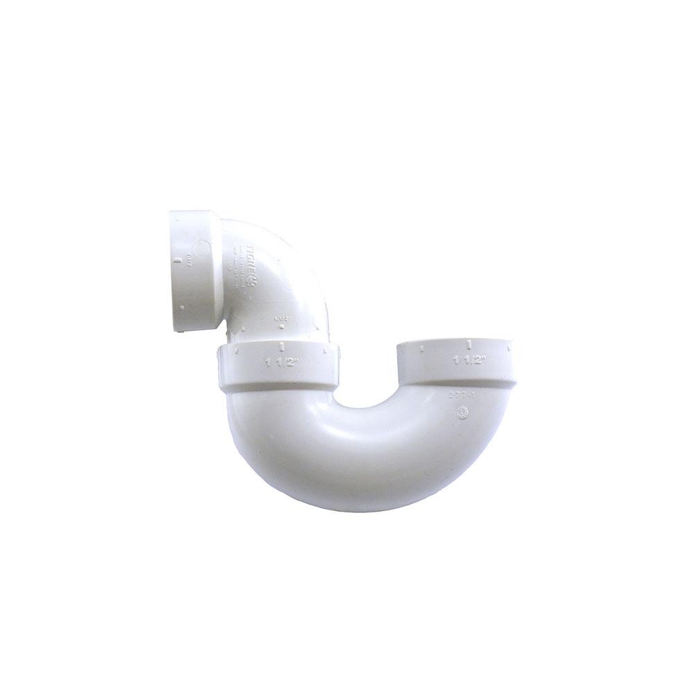 3" Sch. 40 PVC P-Trap, H x H - Fittings N' Valves