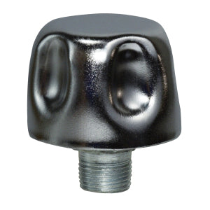 Screw-On Air Breather, 3/8 in Nominal, MPT, Steel, Chrome-Plated