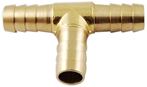 3/8" Brass Barb Tee - Fittings N' Valves