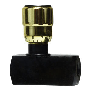 High Pressure Flow Control Valve, 1/4 in Nominal, FNPT Connection, 0 to 42 gpm