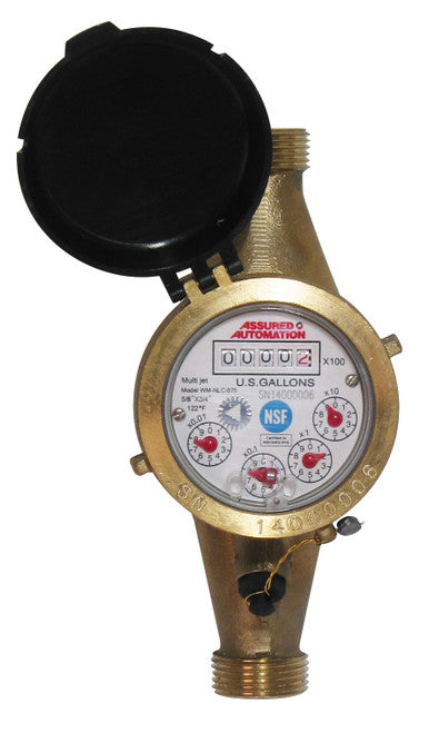 2" Lead Free Brass Water Meter WM NLC Series - Fittings N' Valves
