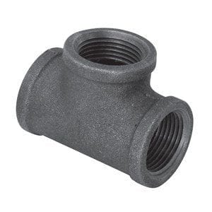 3/4" Black Iron Tee - Schedule 40 150#- Box of 250