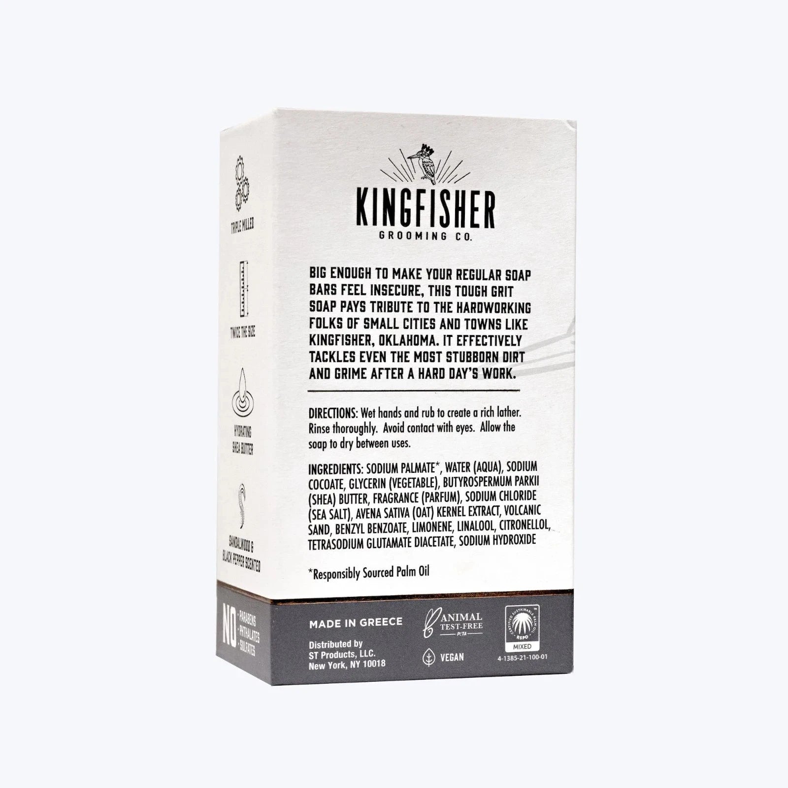 (2 pack) Kingfisher Co. Men's Exfoliating Bar Soap & Moisturiing Bar - 10 Oz Each - Fittings N' Valves