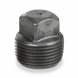 3/8" Black Merchant Square Head Plug