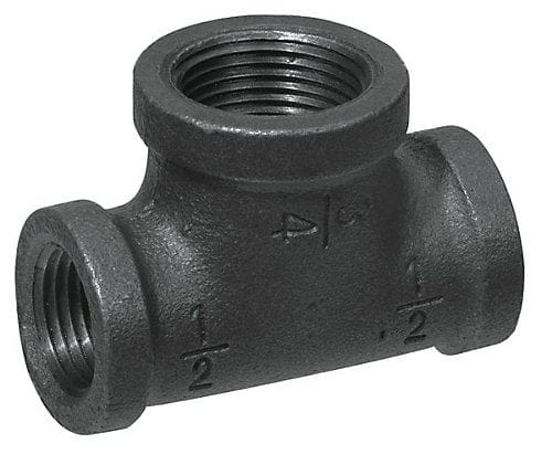 1-1/4" x 1-1/4" x 1-1/2" Bull Head Tee