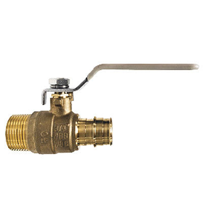 3/4" MNPT x 3/4" PEX Cold Expansion, Lead Free Brass Male Adapter PEX Valve, ASTMF 1960