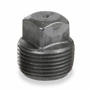 1/2" Black Merchant Square Head Plug
