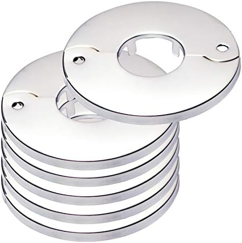 3/8" IPS Floor and Ceiling Plate Heavy Duty Split Flange, Copper Pipe, Chrome Finish - Fittings N' Valves