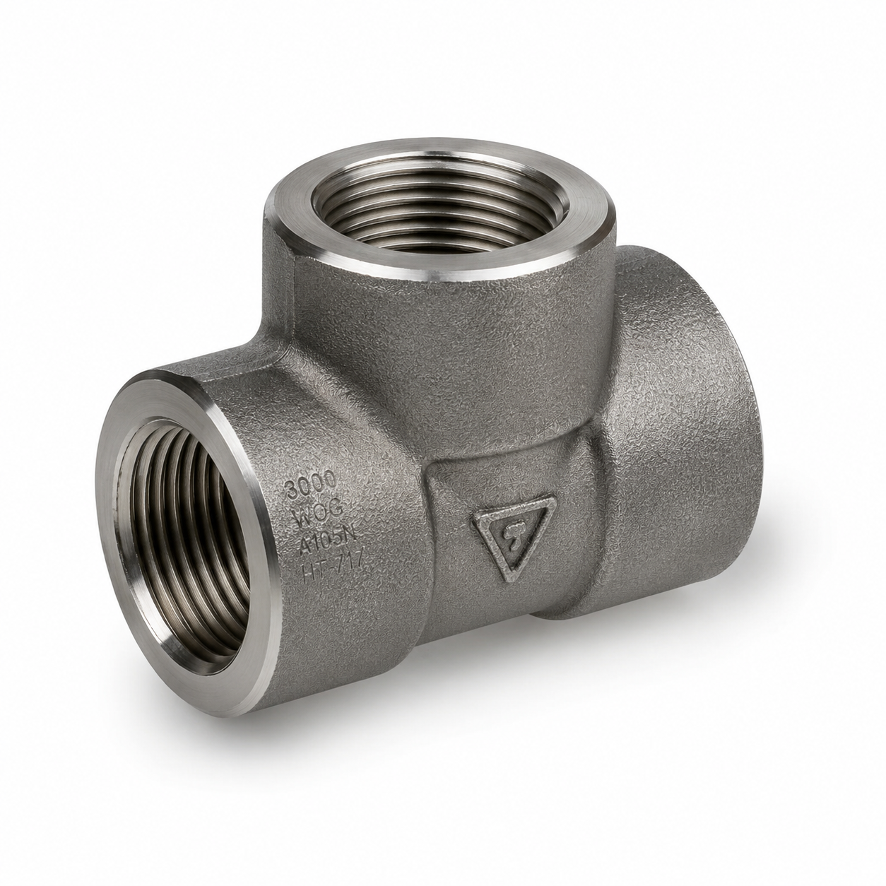 1" 2000# Threaded Forged Carbon Steel Tee