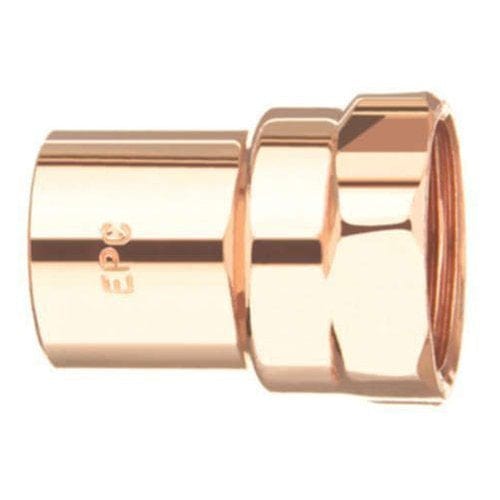 1/2" x 3/4"  Copper x Female Adapter - Fittings N' Valves